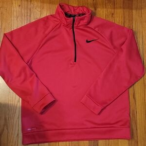Nike Men's Zip-Up Red Sweater